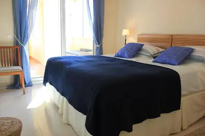 Cama o camas de una habitación en Villa Romana Roquetas