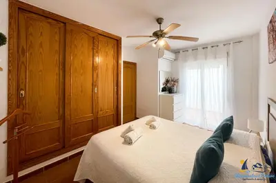 Cama o camas de una habitación en El Velero - Vacaciones inolvidables frente el MAR