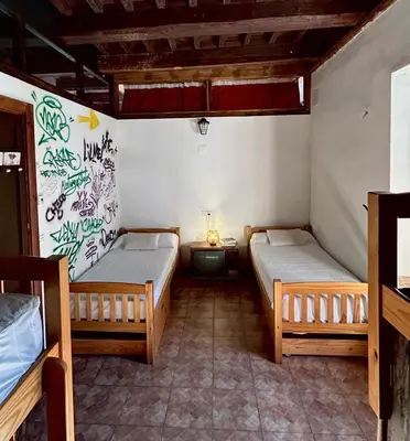 Cama o camas de una habitación en La Casona de la Luz