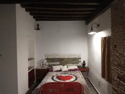 Cama o camas de una habitación en La Casona de la Luz