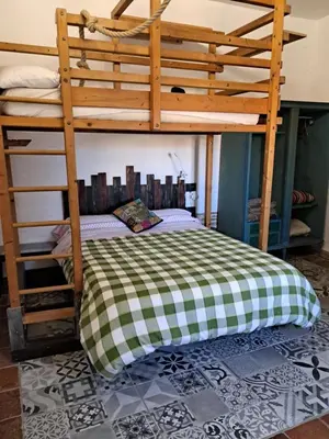 Cama o camas de una habitación en La Casona de la Luz