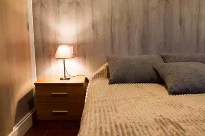 Cama o camas de una habitación en Vivienda Rural Alba