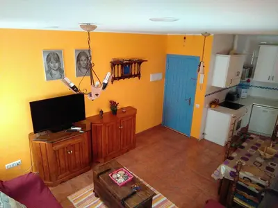 Una cocina o zona de cocina en Bonito apartamento