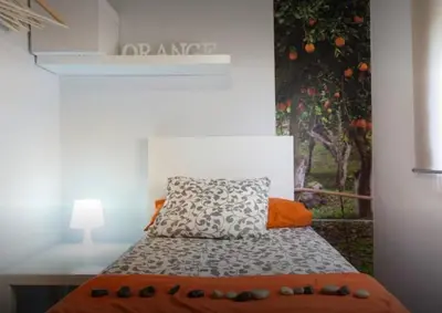 Cama o camas de una habitación en Apartamento Toreros Center Wifi