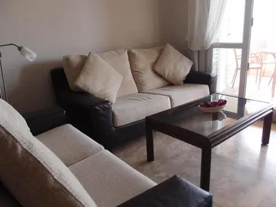 Zona de estar de Luxury apartment in central Almerimar with Free Secure Parking