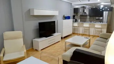 Una televisión o centro de entretenimiento en Cabo de Gata-Almadraba