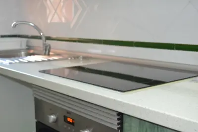 Una cocina o zona de cocina en Primera línea playa