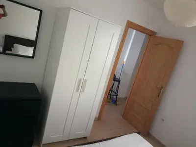Cama o camas de una habitación en Primerísima línea de playa