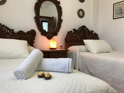 Cama o camas de una habitación en Casa Pedro