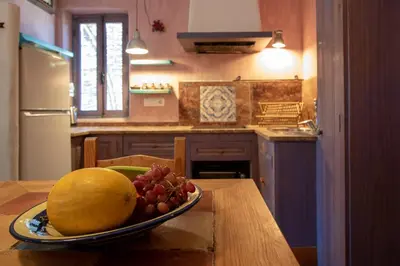 Una cocina o zona de cocina en Cortijo La Joya de Cabo de Gata