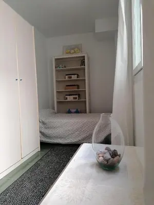 Cama o camas de una habitación en Apartamento ROQUETAS DE MAR MUY CERCA PLAYA