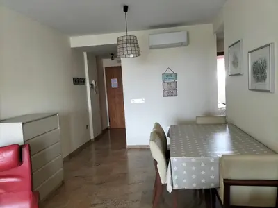 Zona de estar de Entre el Mar y el Golf. Wifi privado.