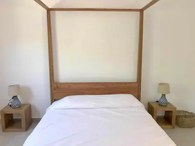 Cama o camas de una habitación en La Sirena Azul de Rodalquilar