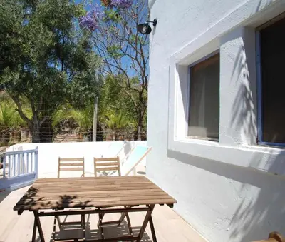 Un balcón o terraza de La Sirena Azul de Rodalquilar