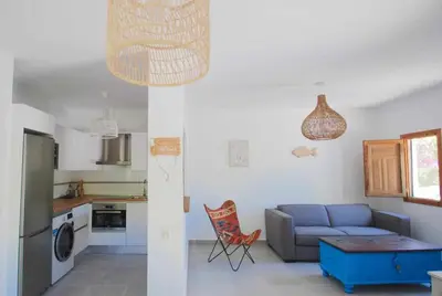 Una cocina o zona de cocina en La Sirena Azul de Rodalquilar