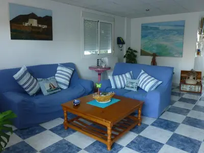 Zona de estar de Hostal Puerto Genovés