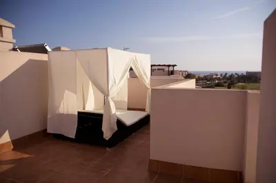 Un balcón o terraza de Apartamento Retamar