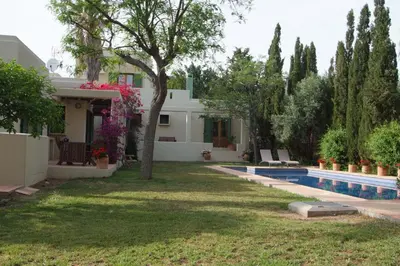 Jardín al aire libre en Casa El Arenal
