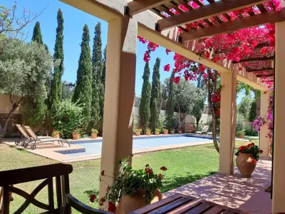 Jardín al aire libre en Casa El Arenal