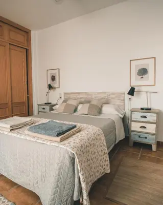 Cama o camas de una habitación en Casa Indalmar San José