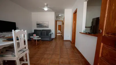 Una televisión o centro de entretenimiento en Casa Indalmar San José