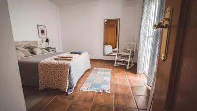 Cama o camas de una habitación en Casa Indalmar San José
