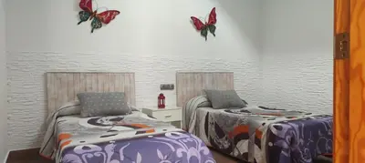 Cama o camas de una habitación en La Belleza de Rodalquilar