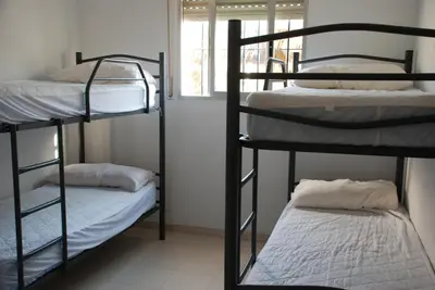 Cama o camas de una habitación en Albergue de San Jose