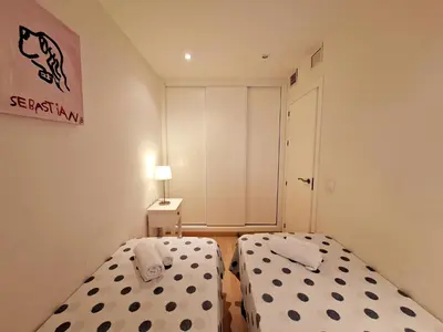 Cama o camas de una habitación en Apartamentos Alborada III