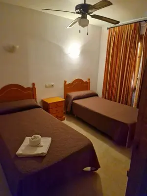 Cama o camas de una habitación en Apartamentos Vera Coast
