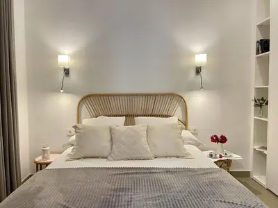 Cama o camas de una habitación en Apartamentos MadreSelva