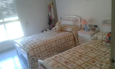 Cama o camas de una habitación en Residencial Aguilas Playa