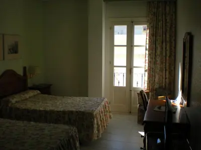 Cama o camas de una habitación en Hotel Terraza Carmona