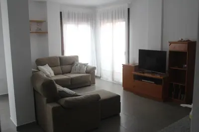 Una televisión o centro de entretenimiento en Casa Tosta