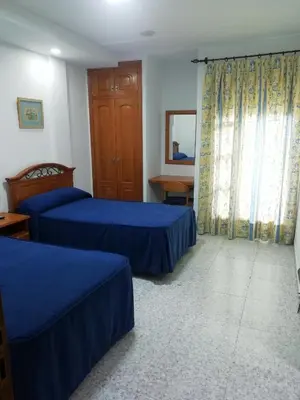 Cama o camas de una habitación en Bayo Lirola Hotel Balisa