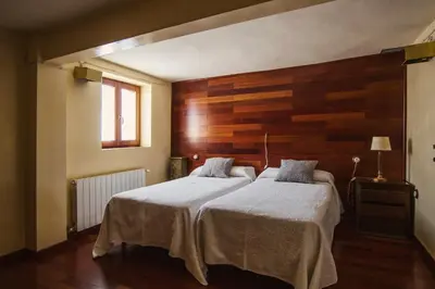 Cama o camas de una habitación en Alojamientos Rurales los Albardinales