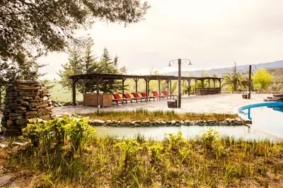 Paisaje cerca of this country house
