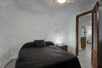 Cama o camas de una habitación en Cueva Solano