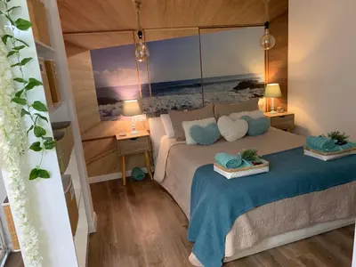 Cama o camas de una habitación en Céntrico ,Moderno y confortable Apartament