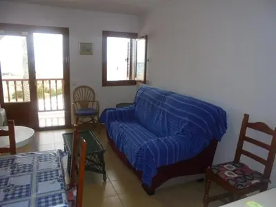 Zona de estar de Apartamento en la Playa de San José-sjjc