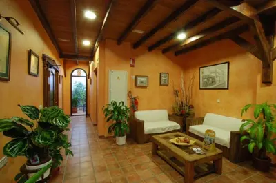 Zona de estar de Hostal el Puente
