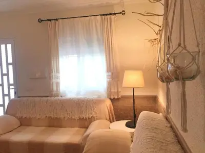 Zona de estar de Casa con encanto en Calabardina, cerca de la playa