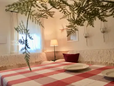 Cama o camas de una habitación en Casa con encanto en Calabardina, cerca de la playa