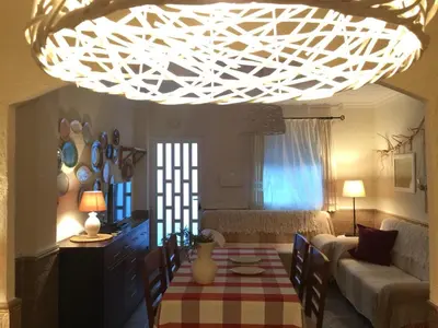 Zona de estar de Casa con encanto en Calabardina, cerca de la playa