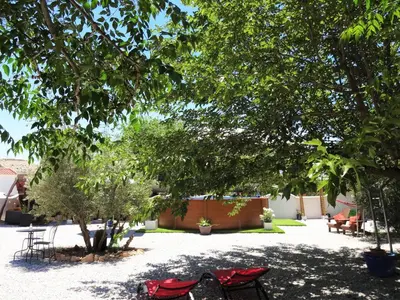 Jardín al aire libre en Cuevas de la Paz - Cave House Holidays
