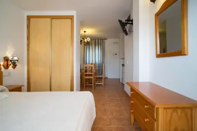 Cama o camas de una habitación en Las Olas