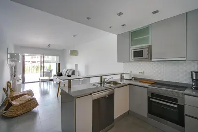 Una cocina o zona de cocina en Apartment Chendula