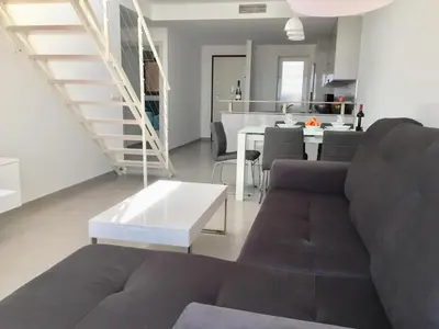 Zona de estar de Apartment Platano