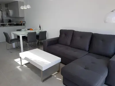 Zona de estar de Apartment Platano