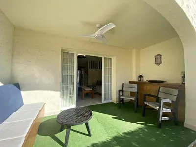 Zona de estar de Las Casitas de la Playa